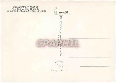 Les Arènes - Teatr Starożytny - Klasztor — REFLETS DE PROVENCE, seria 13.4/054 — Rewers