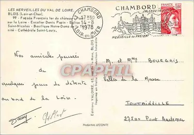 BLOIS — Lembrete de BLOIS — Edições LECONTE — Verso