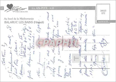 Balaruc-les-Bains — C'est le Pied! — S.A. APA-POUX - ALBI — Verso