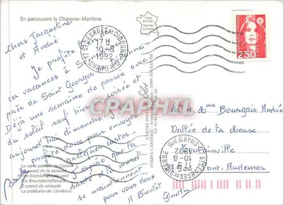 Charente-Maritime — w czasie przemierzania... — Wydawca Elée — Rewers