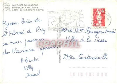 Saint-Gilles-Croix-de-Vie — Porto animado — Edições La Vendée Touristique, V.8877 — Verso