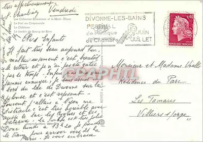 Nyon — Souvenir de Nyon — Rewers