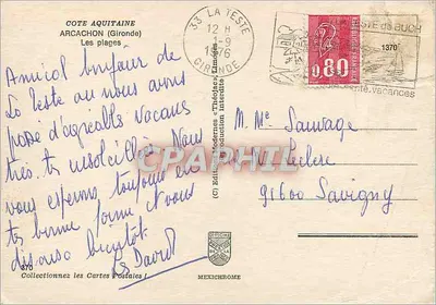 Arcachon — jego plaże — Wydawnictwo Théojac — Rewers