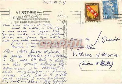 Côte d'Azur — Promenade des Anglais et Palais de la Méditerranée — Mar — Rewers