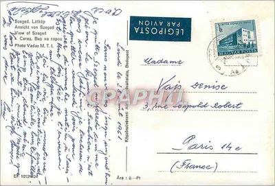 Szeged — widok z lotu ptaka — Foto Vadas M. T. I. — Rewers