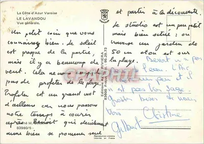 Le Lavandou — Ogólny widok — Wydawnictwo AZ Riviera, nr 83980/5 — Rewers