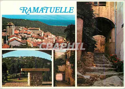 Ramatuelle — Velha vila dos Maures — Impressor Combier