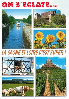 La Saône et Loire — paesaggi e vigneti — Éditions de l'Alliance