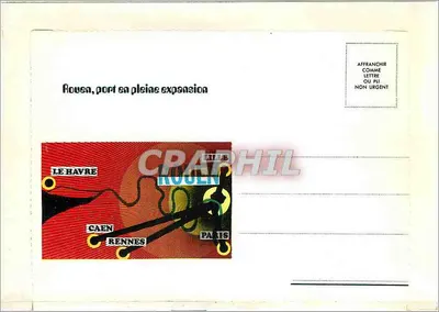 Rouen, porto em pleno crescimento — editor não visível, número de série não visível — Verso