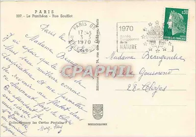Pantheon — Rue Soufflot — Greff — Rewers