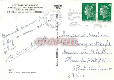Castellar — Alpes-Maritimes — Uitgaven Offset Color Adia — Achterkant