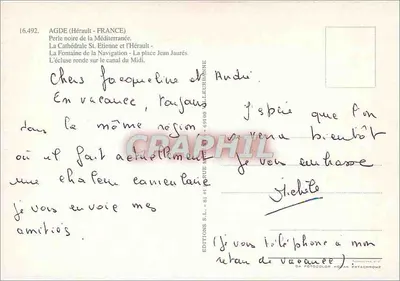 Agde — A Pérola Negra — Éditions S.L. - 81 rue de L'Urbanne — Verso