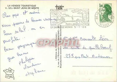 Saint-Jean-de-Monts — widok panoramiczny — Wydawnictwo Vieux-Chouen — Rewers