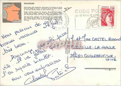 Mulhouse — Metropole de l'Alsace du Sud — éditeur SODALFA — Verso