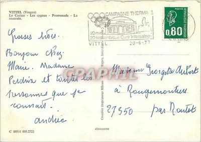 VITTEL — Wydawca: Comblet, Drukarnia Mâcon — Numer serii: C 88516 003.2722 — Rewers