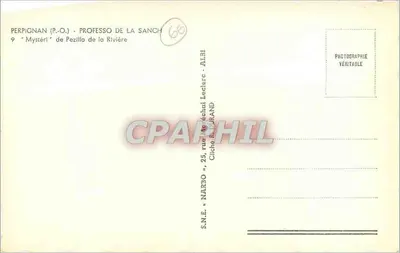 Procesión de la Virgen — estatua en carreta — editor Narbo — Reverso
