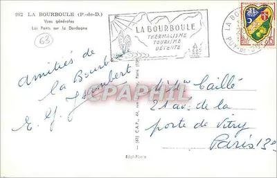 La Bourboule — Pamiątka z La Bourboule — Réal-Photo — Rewers