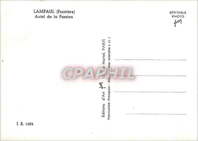 लैम्पॉउल (फिनिस्टेर) — पासन का आल्तर — आर्ट एडिशन्स, पेरिस — पीछे
