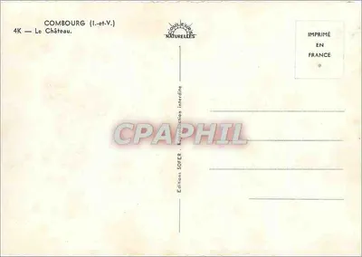 Combroug (Il-et-V.) — Zamek — Éditions SOFER — Rewers