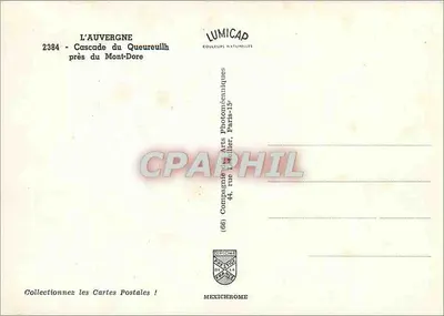 Wodospad Queureuilh — przy Mont-Dore — IRIS — Rewers