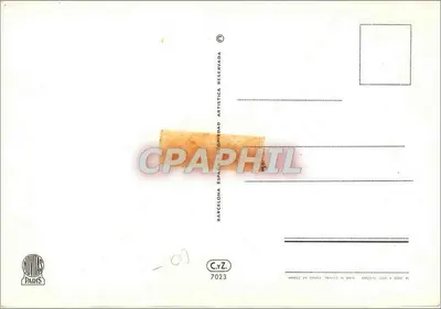 Młoda kobieta w czerwonym beretku — stylizowana ilustracja — wydanie przez C.r.Z. n°7023 — Rewers