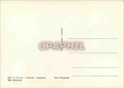Agrigento - Kościół S. Nicola — wydawca E. Di Leo - Tabacchi — Rewers