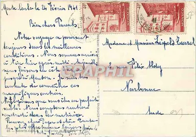 Monte-Carlo — widok z wzniesienia — Adlia, wydawca — Rewers