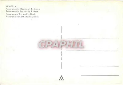 Wenecja — Panorama basenu Świętego Marka — Rewers