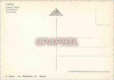 Napoli - Panorama — widok ogólny — R. Renza - Via Maddalena, 43 - Napoli — Rewers