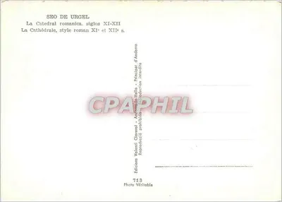 Seo de Urgel — katedra romańska, wieki XI–XII — wydawnictwo Valenti Cleveral — Rewers