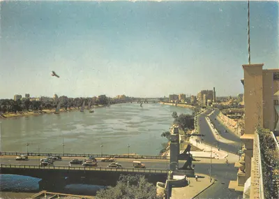 Cairo — Corniche Road & Tahrir Bridge