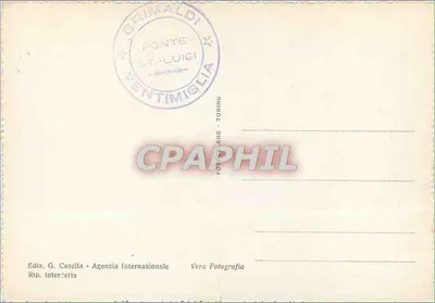 Ventimiglia — O Rio Roja — Ediz. G. Casella - Agenzia Internazionale — Verso