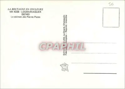 Dolmen Płaskich Kamieni — Locmariaquer — Wydawnictwo JOS — Rewers