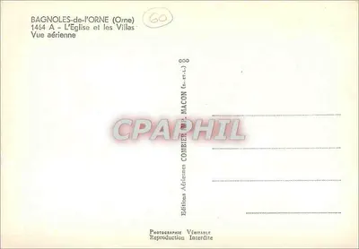 Bagnolles-de-l'Orne — La chiesa e le ville — Edizioni Aeree Combier — Verso