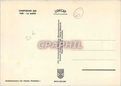 Compiegne (60) - Pałac — 1608 — wydawca LUMICAP — Rewers