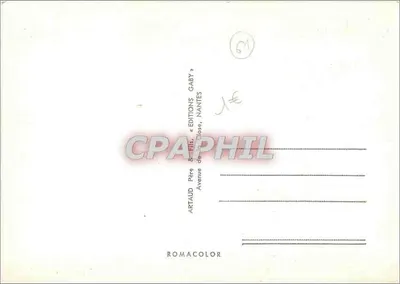 Orne — Antieke ansichtkaart met kaart en uitzichten van locaties — Edities Artaud & Gaby, Nantes, N°61 — Achterkant