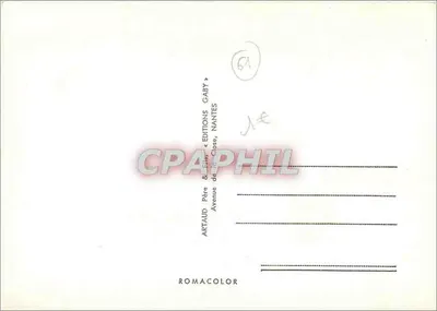 Orne N°61 — Carta postal panorâmica com mapa e dez vistas — Edições Artaud & Gaby, Nantes — Verso