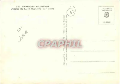 Kościół św. Nektaria — XII wiek — Wydawca LYS — Rewers