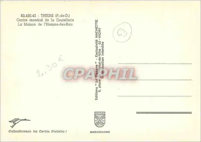 Thiers (P.-de-D.) — Świata Stolicy Rzemiosła Mieczarskiego — wydawca IRIS — Rewers