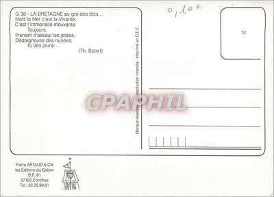 A Bretanha — ao sabor das ondas — Pierre Artaud & Cie — Verso