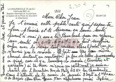 La Bourboule (P.-de-D.) — Stacja termalna i turystyczna — IRIS — Rewers