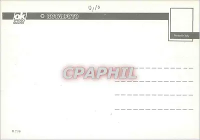 Zachód słońca nad morzem — Silwetki skał — Rotalfoto, seria R 738 — Rewers