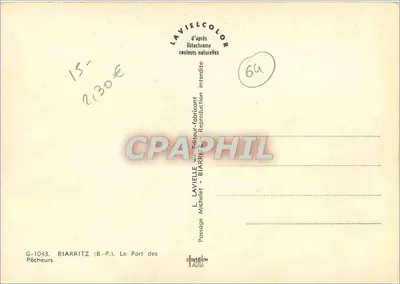 Biarritz — Port Pescadores — Lavielle, nr G-1043 — Rewers