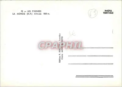 La Mongie — Pireneje — Wydawnictwo P. Doucet, Lourdes — Rewers