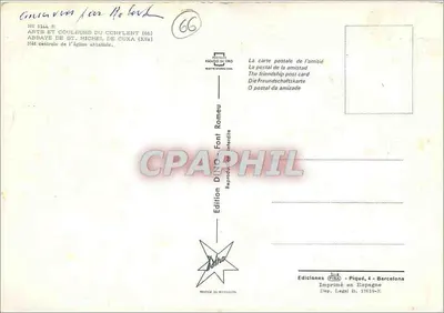 Abbatia św. Michała w Cuxa — ruiny świątyni abbatii — Wydawnictwo DINO - Font Romeu — Rewers