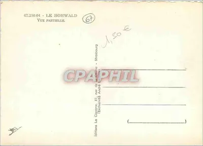 Hohwald — Częściowy widok — Wydawnictwo La Cigogne, Strasbourg — Rewers