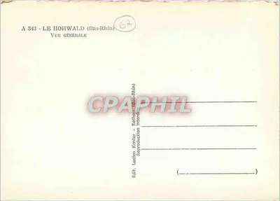 Le Hohwald (Bas-Rhin) — Ogólny widok — Wyd. Lunden Kohler (Bas-Rhin) nr A 343 — Rewers