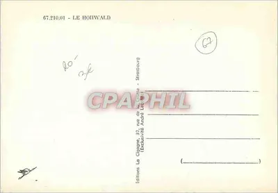 Le Houwald — widok panoramiczny — Wydawnictwo La Cigogne, Strasbourg — Rewers