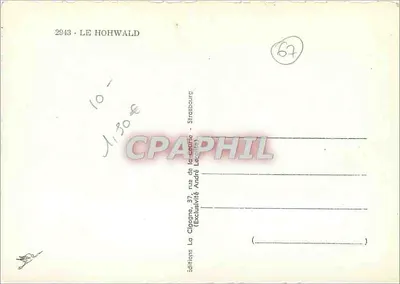Cigogne — Widok panoramiczny wsi — Wydawnictwo La Cigogne, Strasburg — Rewers