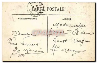 Vichy — A Corner of the New Park — LL. Sélecta, No. 276 — Back